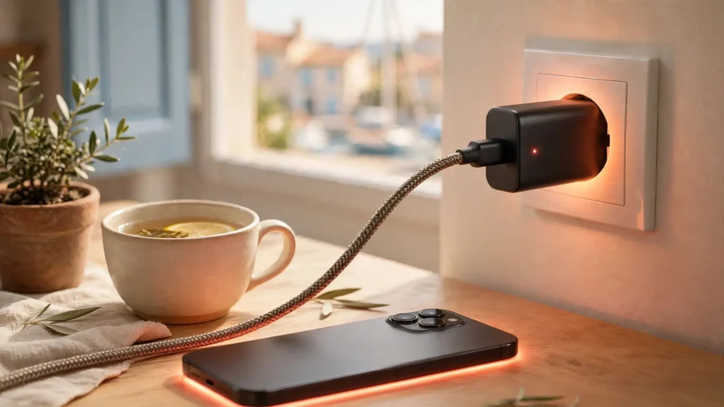 chargeur haut gamme smartphone batterie